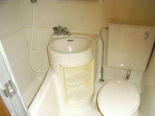 洗面台の下収納あり。別室参照。