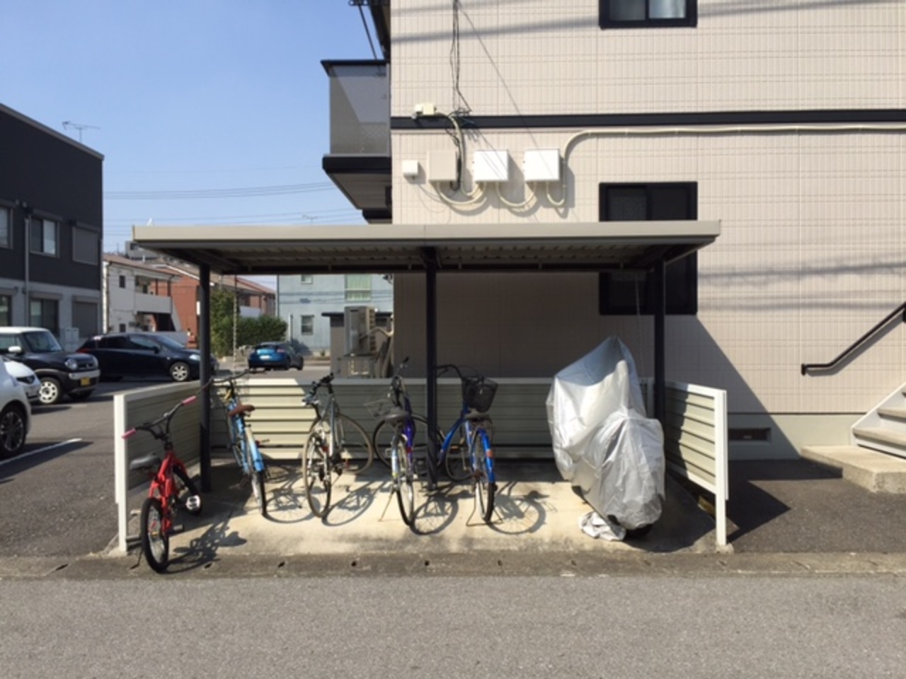 自転車置場もあるよ