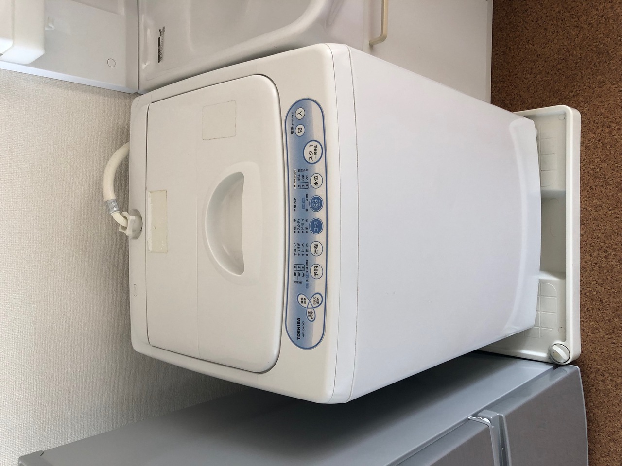 洗濯機設置してあります