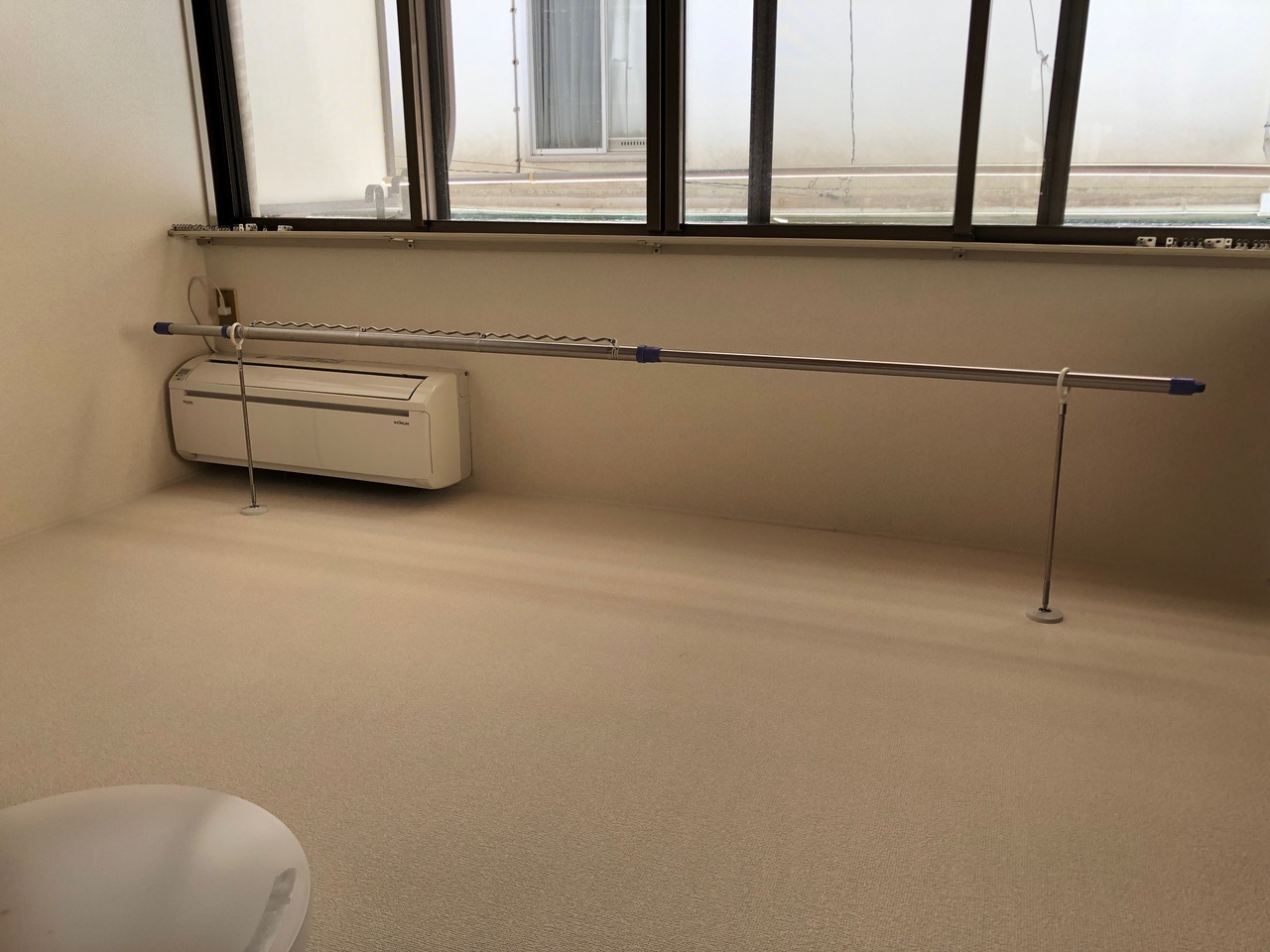 梅雨時期 室内物干しあると助かります