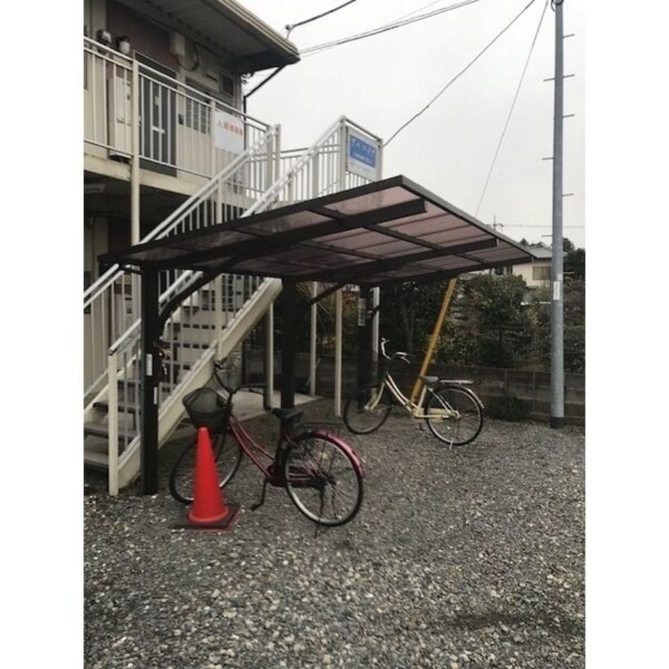 自転車置き場でーす！